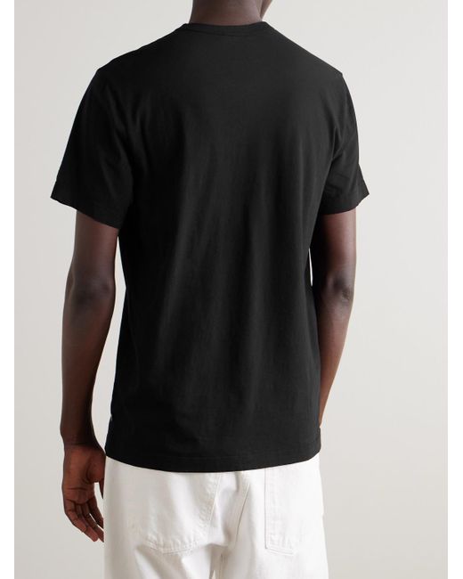 James Perse Black Crew-neck Cotton-jersey T-shirt for men