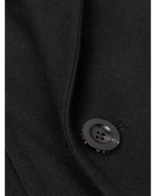 Private White V.c. Black The Manchester Wool Peacoat for men