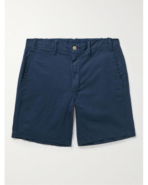 Polo Ralph Lauren Maritime Straight-leg Linen And Cotton-blend Shorts ...