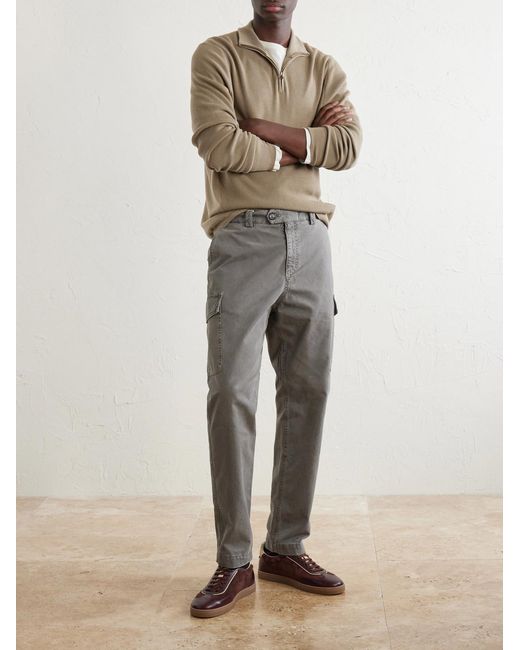 Sease Natural Waffle Turtle-Neck Wool-Knitted Sweater for men