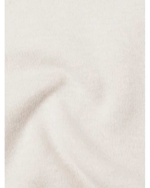 Boglioli White Cotton And Cashmere-blend Sweater for men