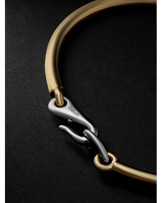 MAOR Black The Solstice 18-karat White And Yellow Gold Bracelet for men