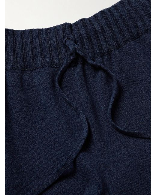 STÒFFA Blue Straight-leg Cotton Drawstring Shorts for men