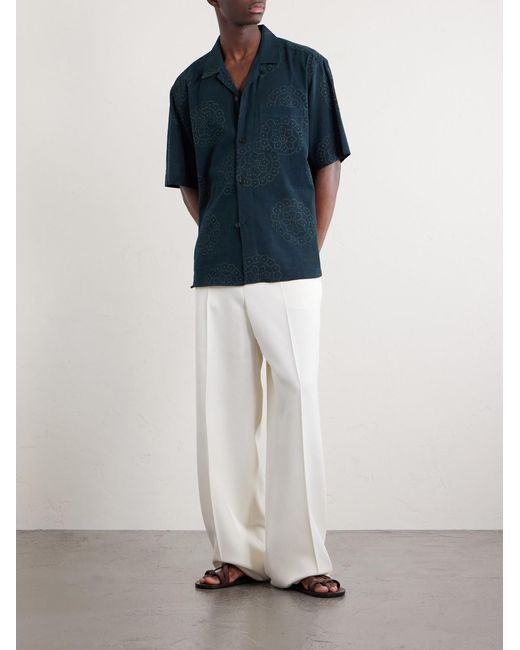 Kardo Blue Ronen Cotton Shirt for men