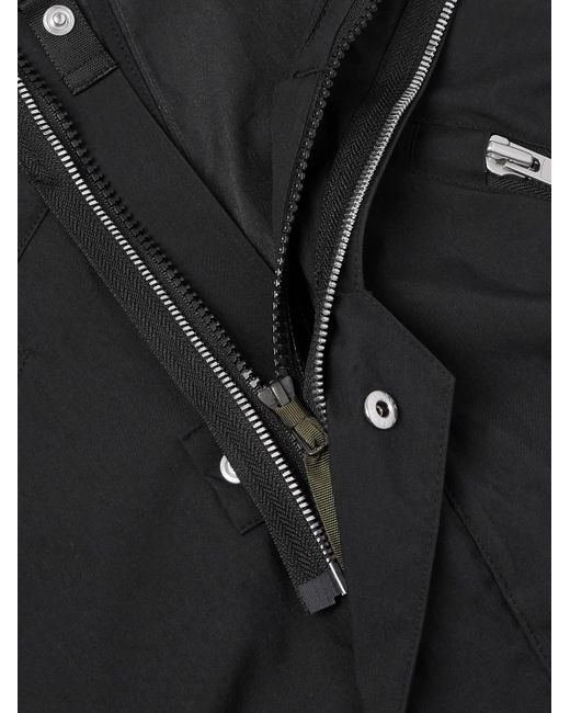 Acronym J1WB-E Kapuzenjacke aus einer Nylon-Mischung mit Stachelnieten in Black für Herren