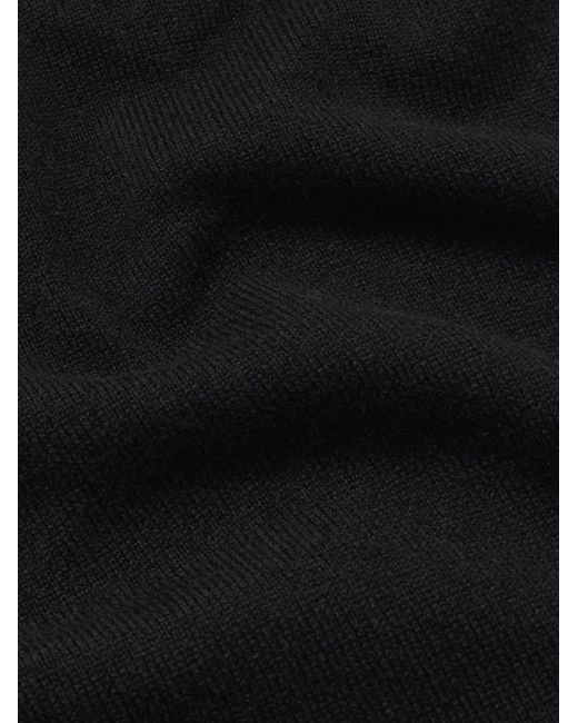 Mr P. Blue James Cashmere Half-Zip Sweater for men