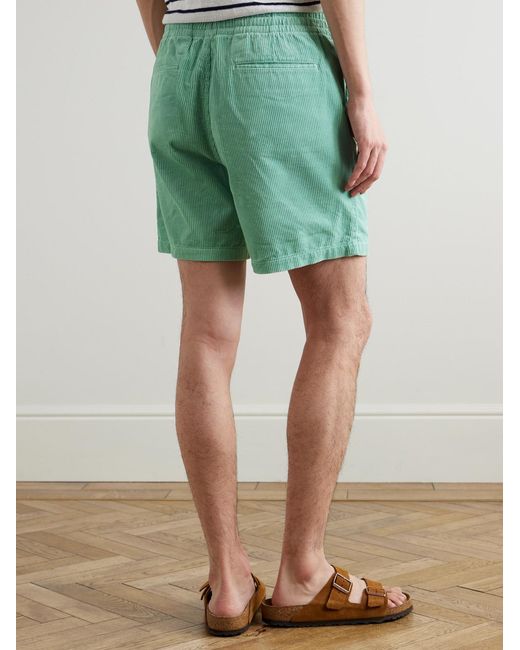 Polo Ralph Lauren Green Straight-Leg Cotton Drawstring Shorts for men