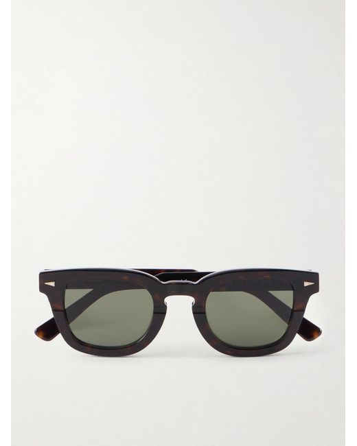 Ahlem Brown Champ De Mars Square-Frame Tortoiseshell Acetate Sunglasses for men