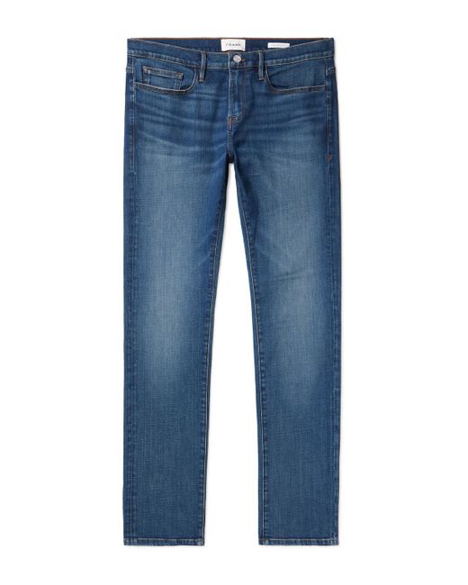 FRAME Blue L'homme Skinny-fit Organic Jeans for men
