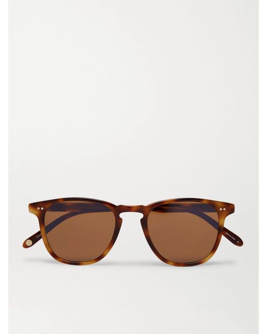 Garrett Leight Brown Brooks 47 D-frame Acetate Sunglasses for men