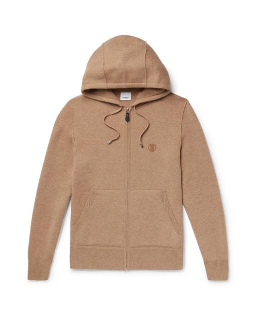 【関税&送料込】Burberry Cashmere-Blend Hoodie Sweatshirt Burberry Cashmere-Blend Hoodie - Brown | Editorialist