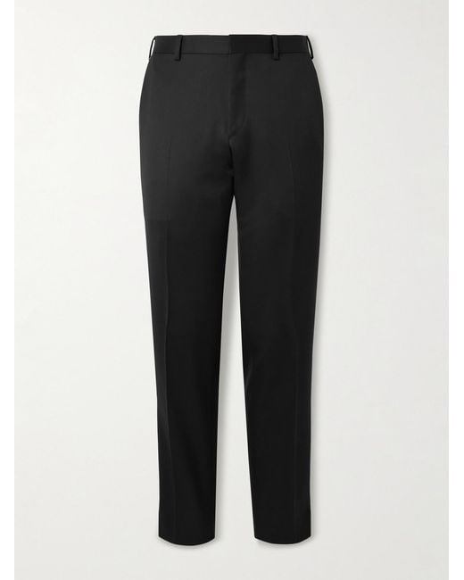 Brioni Black Straight-Leg Super 220S Wool Trousers for men