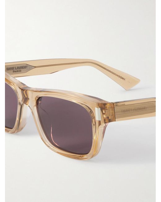 Saint Laurent Pink Square-Frame Acetate Sunglasses for men