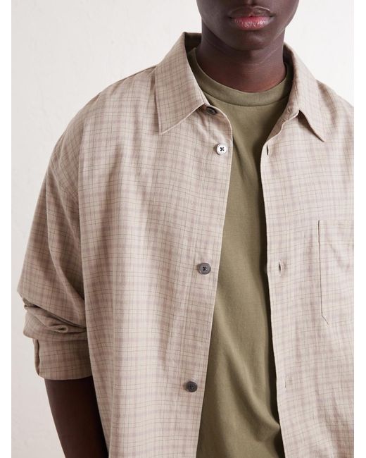 FRAME Natural Checked Woven Shirt for men