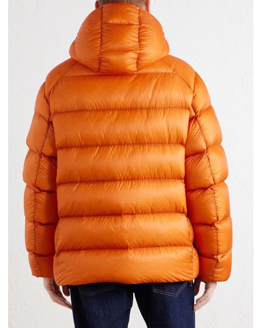 Polo Ralph Lauren Orange Hawthorne Logo-embroidered Quilted Recycled-shell Hooded Down Jacket for men