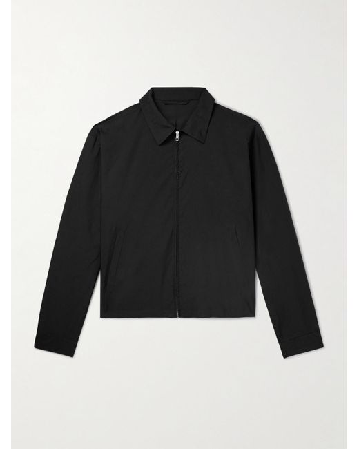 Lemaire Black Cotton And Silk-blend Blouson Jacket for men