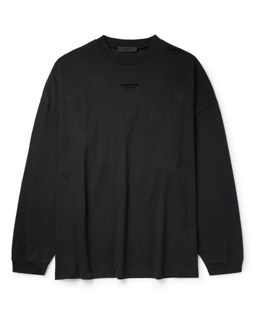 Fear of God ESSENTIALS Oversized Logo-appliquéd Cotton-jersey T-shirt ...