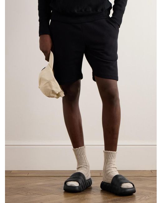 Moncler Lilo Pantoletten aus Gummi mit Logoprägung in Black für Herren
