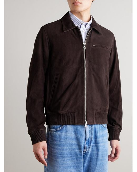 NN07 Black Owen 90031 Suede Jacket for men
