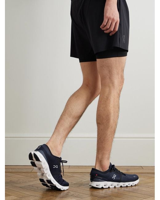 On Shoes Cloud X 4 Laufschuhe aus Mesh mit Gummibesatz in Blue für Herren