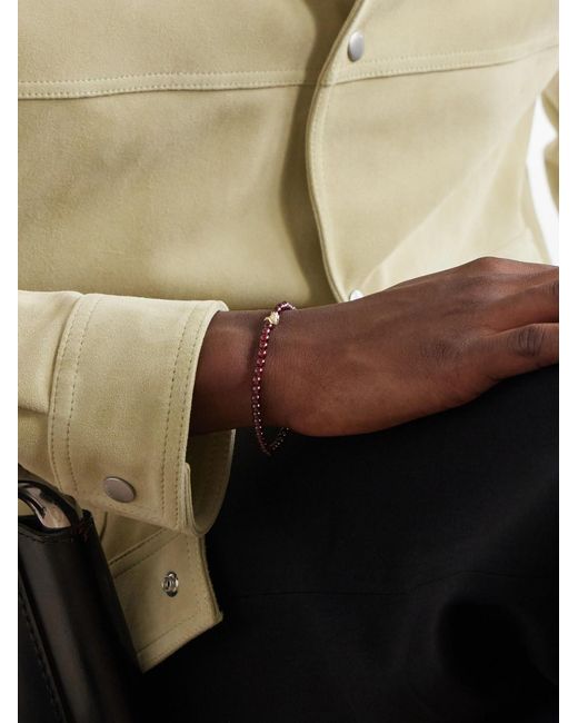 Luis Morais Red 14-Karat Ruby And Sapphire Bracelet for men
