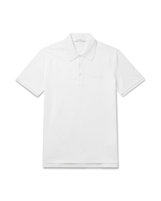 Givenchy White Cotton-Piqué Polo Shirt for men