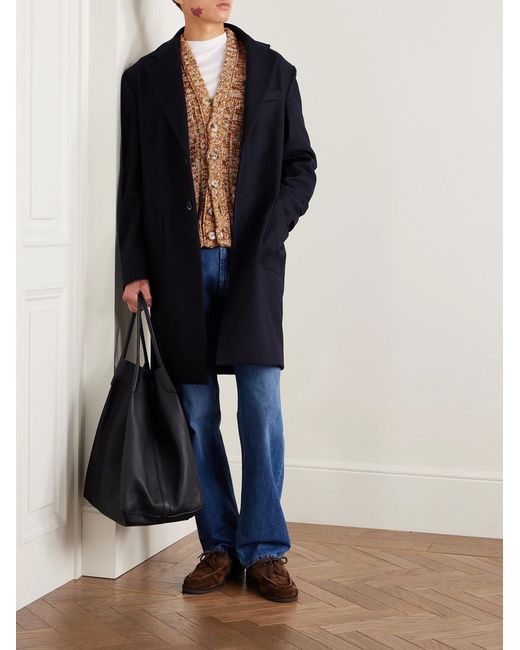 Barena Blue Baron Wool-Blend Coat for men