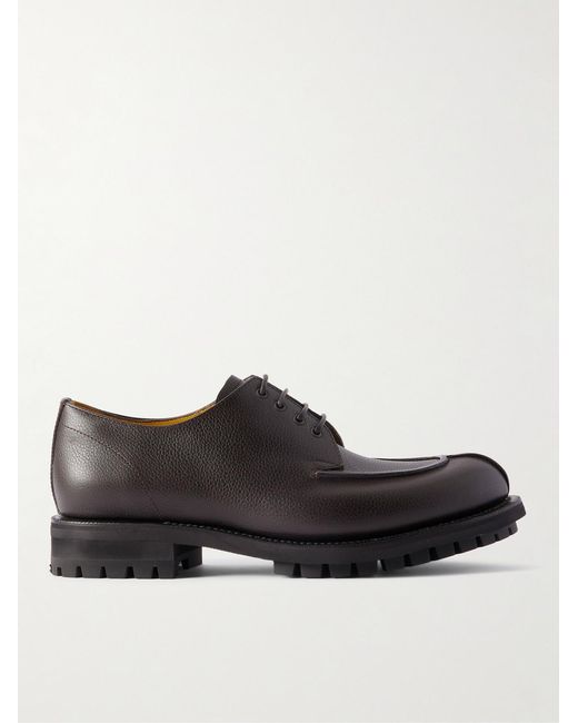 Berluti Black New Oslo Full-Grain Leather Derby Shoes for men
