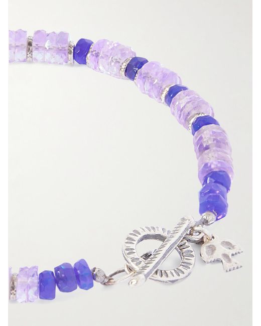 Bracciale di Peyote Bird in Purple da Uomo
