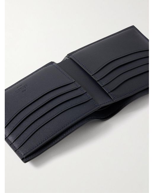 Berluti Blue Makore Scritto Venezia Softy Leather Wallet for men