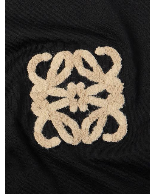 Loewe Black Paula's Ibiza Logo-appliquéd Cotton-jersey T-shirt for men