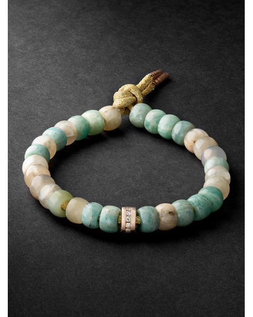 Carolina Bucci Black Forte Beads Multi-Stone Bracelet for men