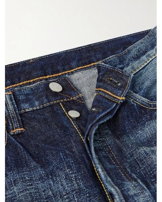 Fullcount Blue Fear Of Dark Straight-Leg Jeans for men