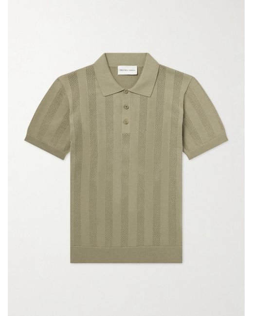 Frescobol Carioca Green Vidal Cotton Polo Shirt for men