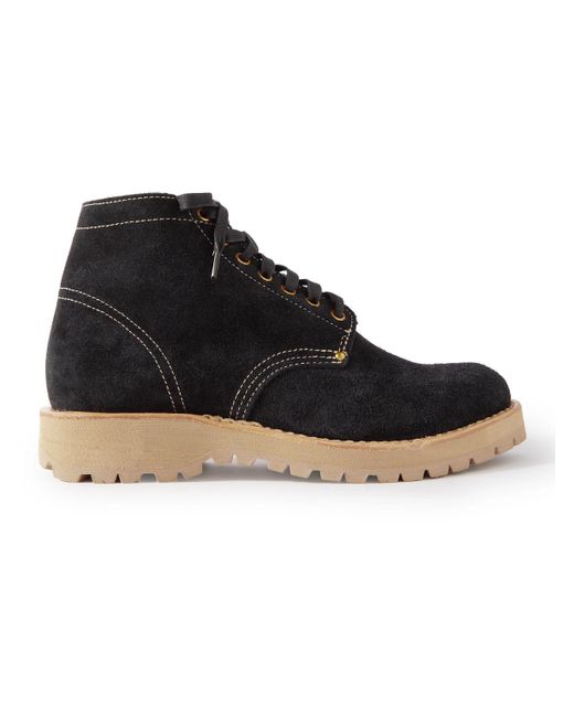 Visvim Brigadier Folk Suede Boots in Black for Men | Lyst
