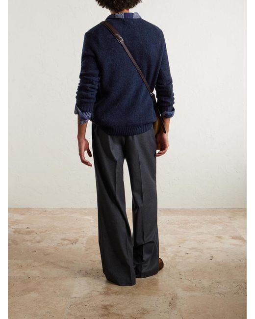 NN07 Blue Lee 6598 Merino Wool-Blend Sweater for men