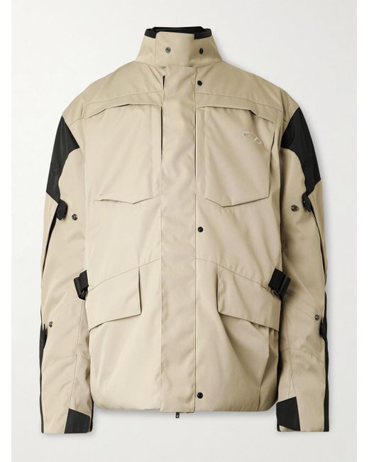 Vetements Natural Oversized Logo-embroidered Padded Two-tone Canvas Jacket for men