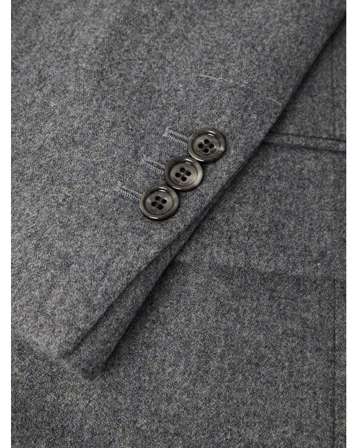 AMI Gray Wool-Flannel Blazer for men
