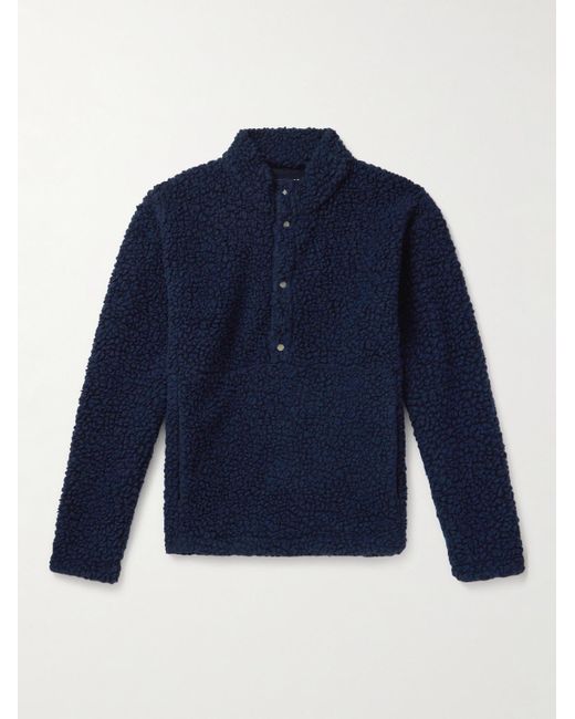 Folk Blue Fleece Sweatshirt for men