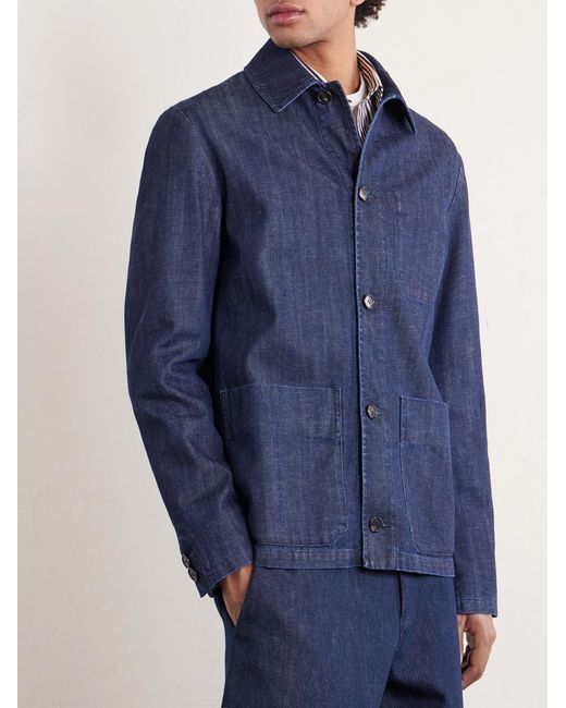 Slowear Blue Denim Jacket for men