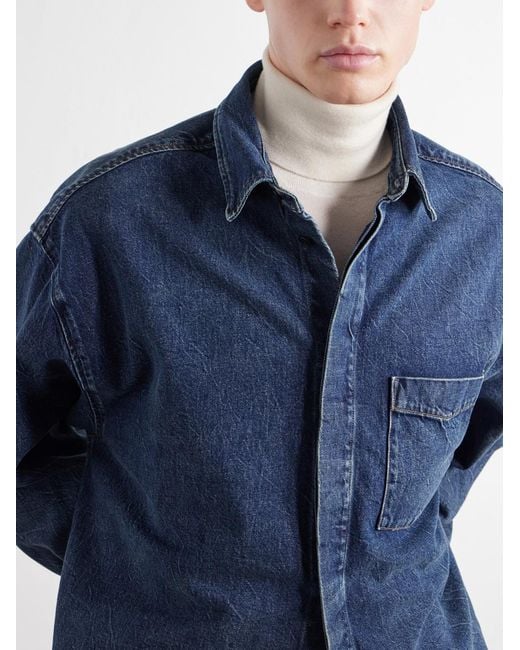 Agolde Blue Boyle Denim Shirt for men