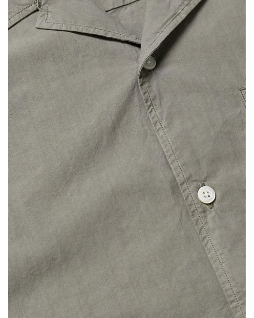Camicia in misto lyocell TM e cotone con colletto convertibile Carsten di Norse Projects in Gray da Uomo