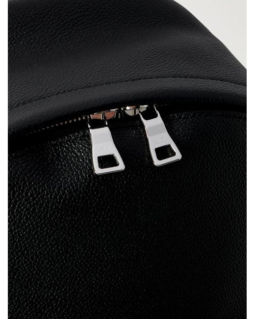 Full-Grain Leather Backpack di Mr P. in Black da Uomo