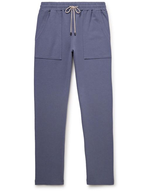 Zimmerli of Switzerland Blue Straight-leg Stretch Modal And Cotton-blend Jersey Sweatpants for men