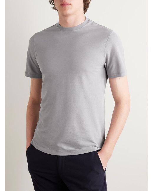 Slowear Gray Slim-Fit Icecotton T-Shirt for men