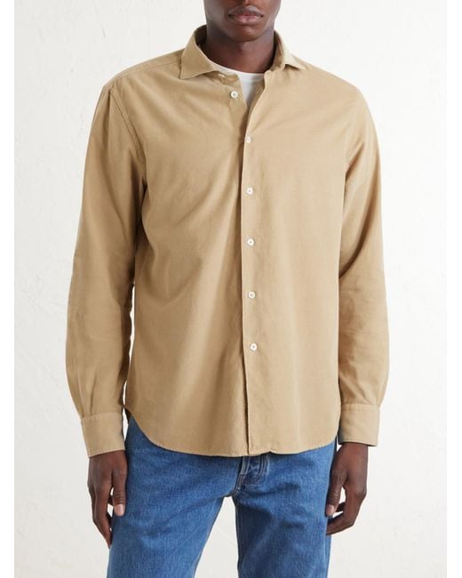 Canali Natural Cotton-Corduroy Shirt for men