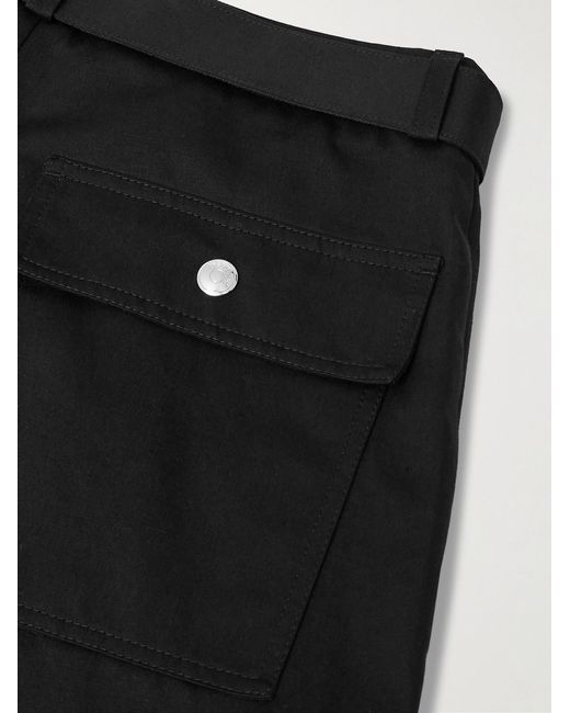 Jacquemus Black Cargo Gabardine Trousers for men
