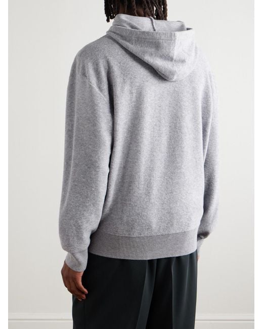 Loewe Kapuzenpullover aus Wolle mit Logostickerei in Gray für Herren