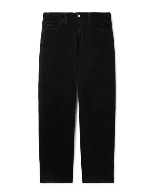 Carhartt Black Landon Straight-leg Cotton-corduroy Trousers for men
