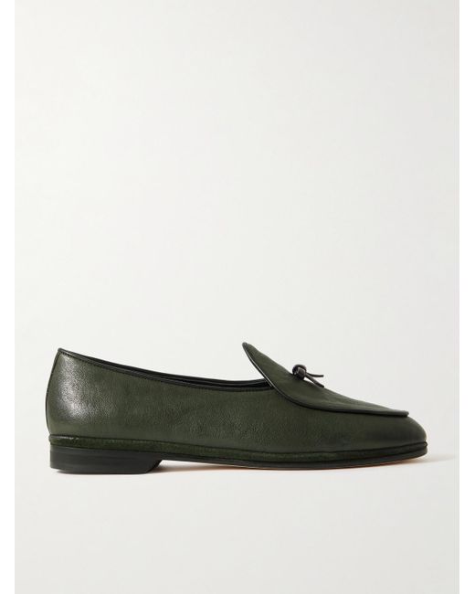 Rubinacci Marphy Loafers aus Leder mit Schleife in Green für Herren
